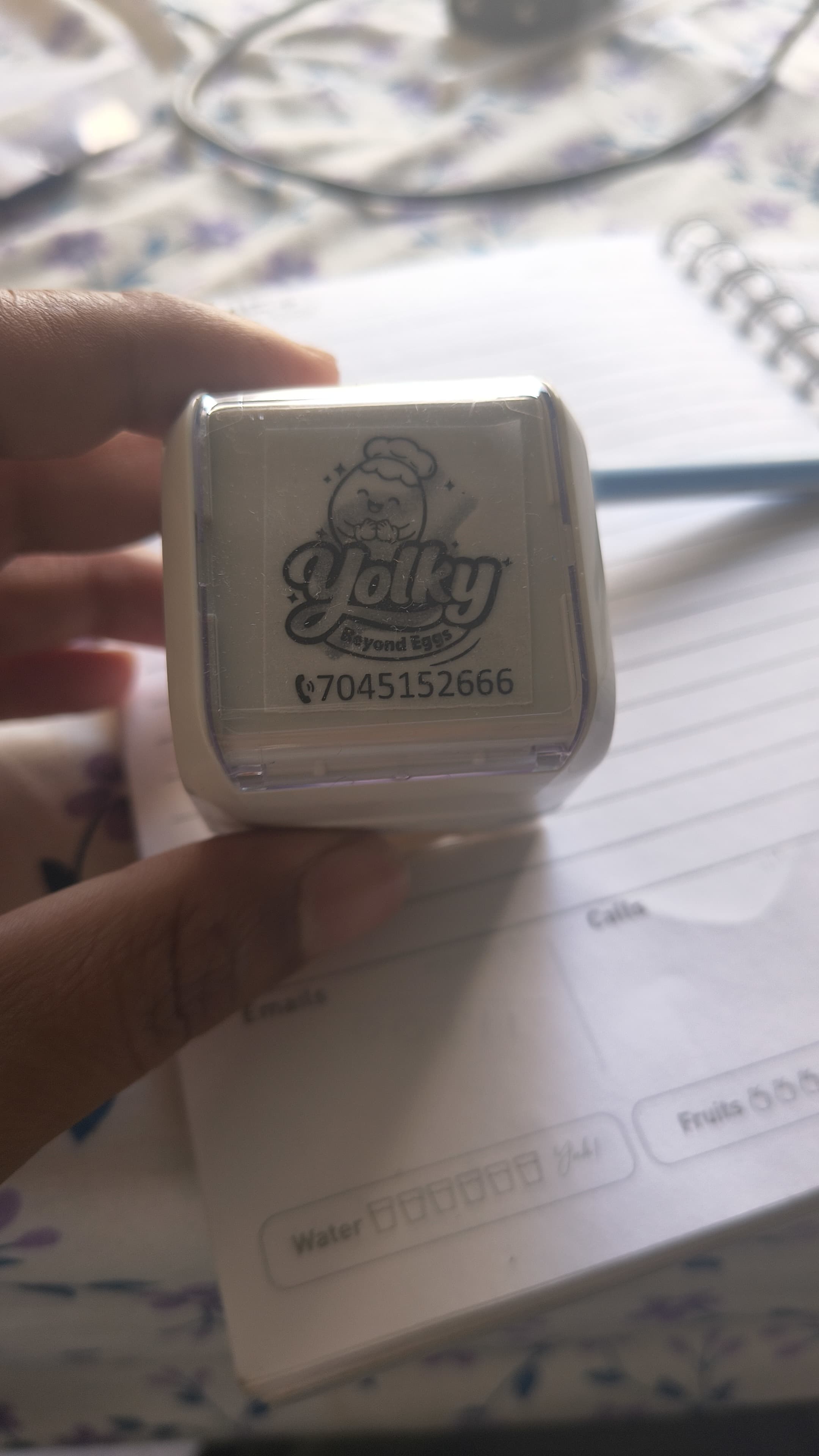 Permanent Ink stamp