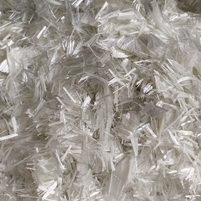 Fiberglass Chop - Fiberglass, White, Uniform Chopped Length | High Strength, Lightweight, Corrosion Resistant Concrete Reinforcement
