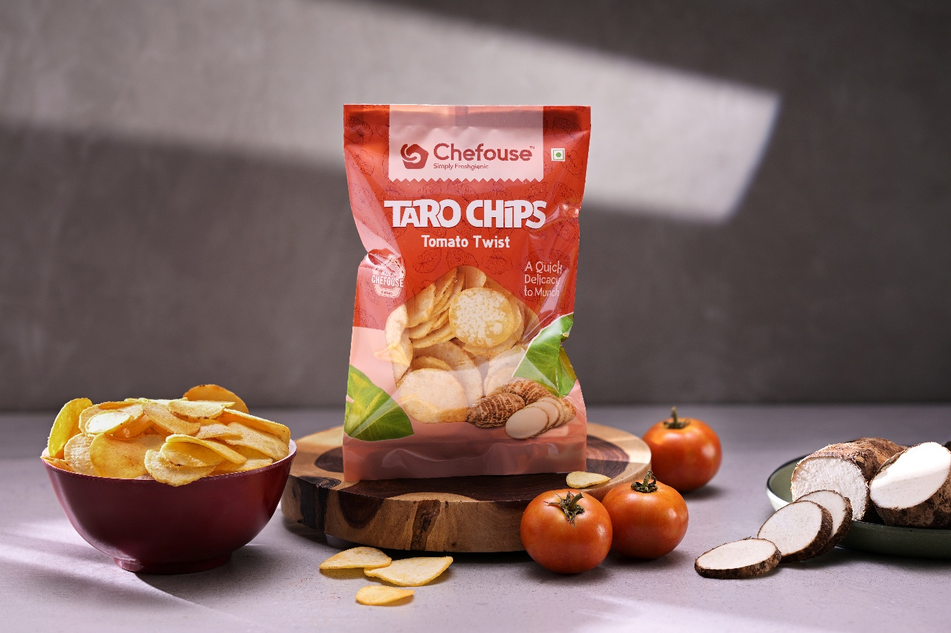 Chefouse Tomato Twist Taro Chips-65g