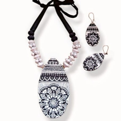 Handmade Terracotta Necklace Set