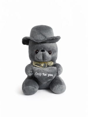 Black Teddy Bears - Soft Eco Friendly Black, Standard Size | Stylist, Manual Operation, Age 1-6 Years