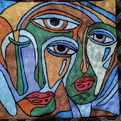 Kashmir Handmade Silk Chain Stitch Cushion Cover 18x18 Inches - 100% Silk, Multicolor, Zippered | Hand Stitched, Soft Durable Texture