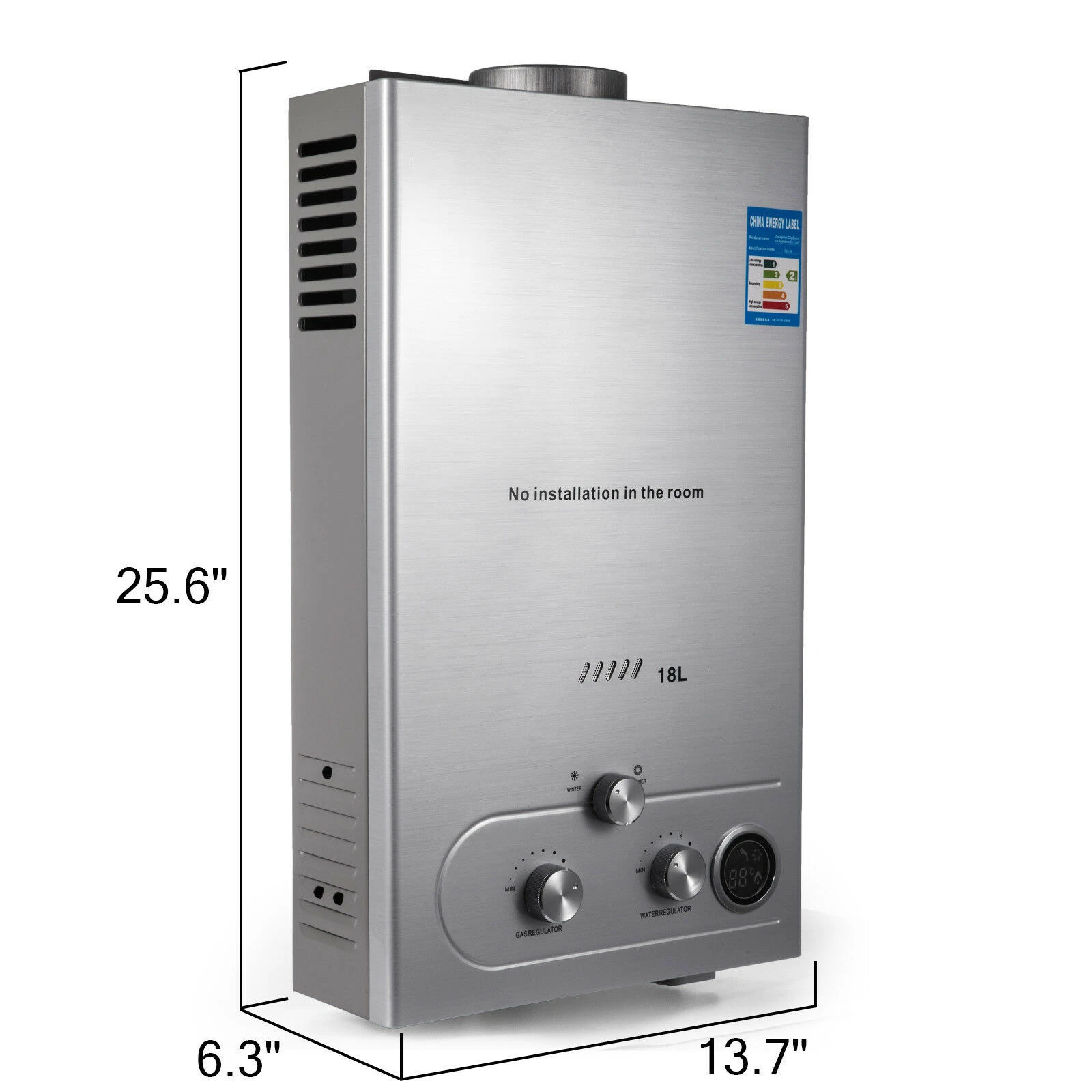 Affordable 18l 5gpm Tankless Natural Propane Gas Hot Water