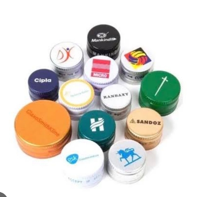 Aluminium Ropp Caps - Metal Circular Multi-Color | Durable Build Secure Sealing Corrosion Resistant Accurate Fit