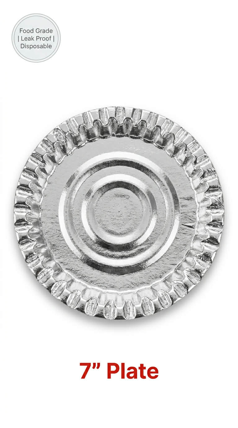 7" noodles chat plate 120 GSM