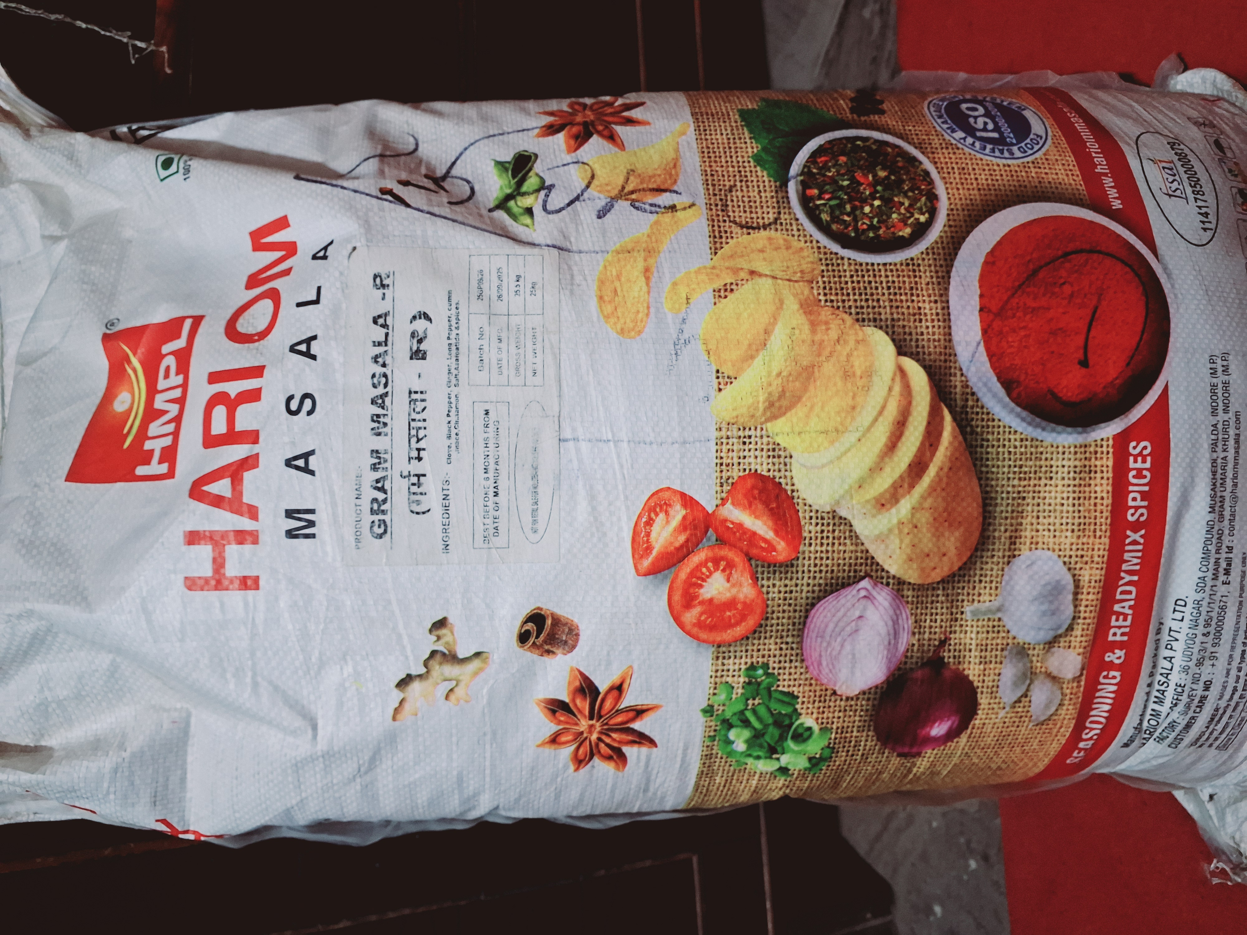 Hariom Garam Masala 30kg Bag