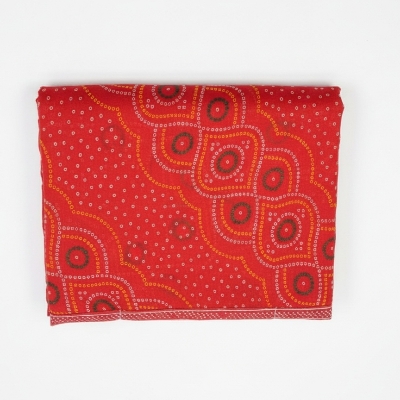 Premium Red Bandhani Saree - Fabric Type: Chiffon