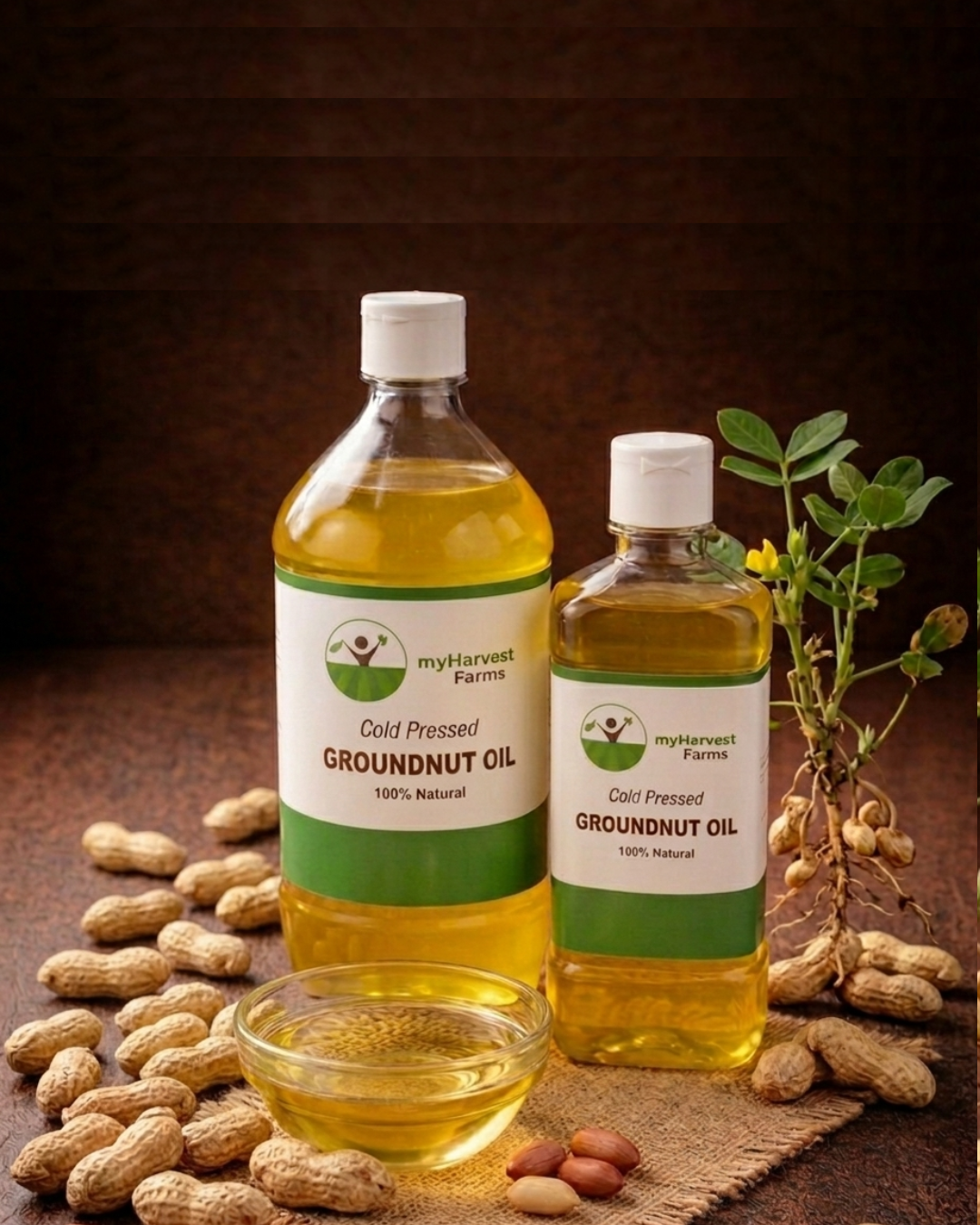 Groundnut Oil - Cold Pressed - myHarvest Farms