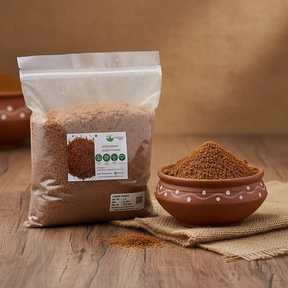 Jaggery Powder - Naatu Sakkarai - myHarvest Farms