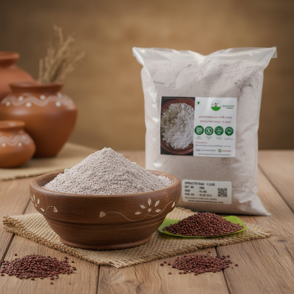 Sprouted Ragi Flour - myHarvest Farms