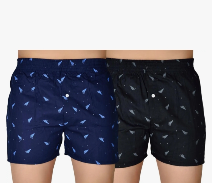 Printed Cotton Boxer Shorts