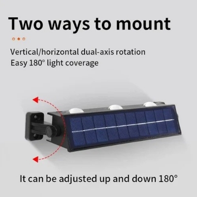Solar Wall Lights - Color: Warm White