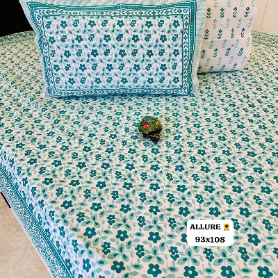 Pure Cotton Bed Sheet - Color: Multicolor