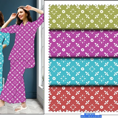 Printed Micro Polyester Fabric