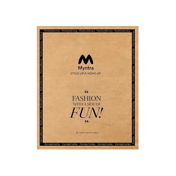 Myntra Packing Bag 14x17 With Qr Code Brown Paper