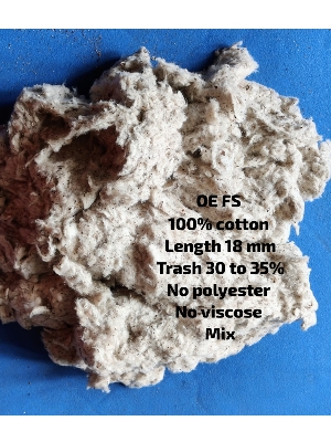 OE FS cotton waste
