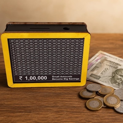 Wooden Money Piggi Bank