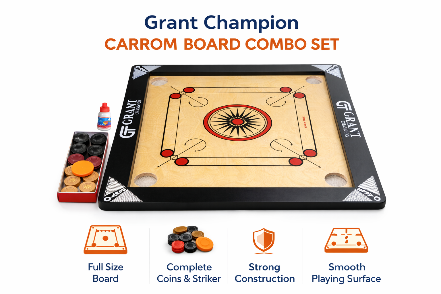 Carrom Board - Designed For: Children