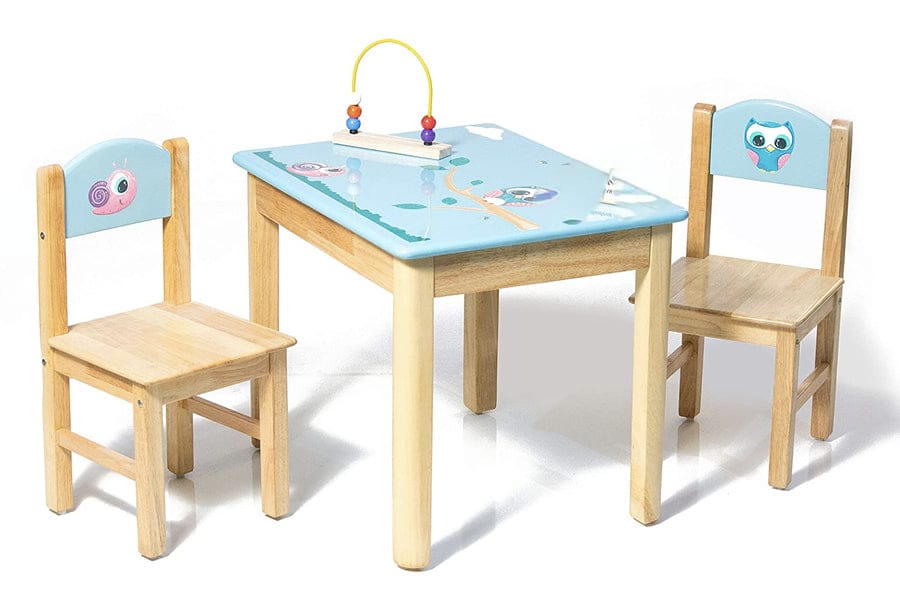 Wooden Table with Chair