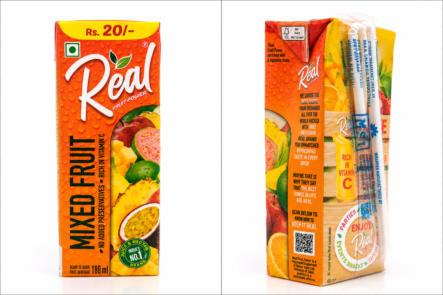 Real Fruit Juice 180 Ml