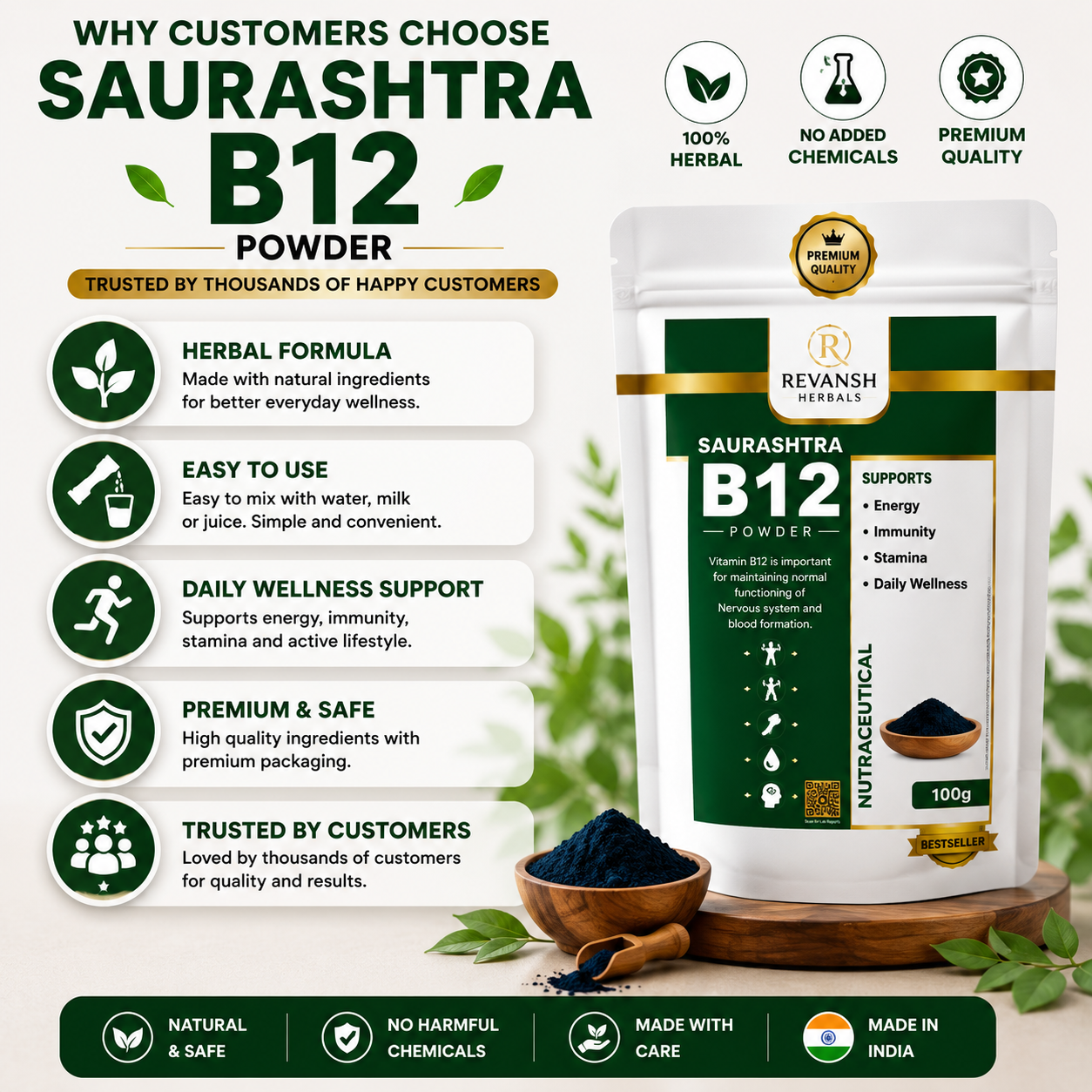 Saurashtra Herbal B12 Powder