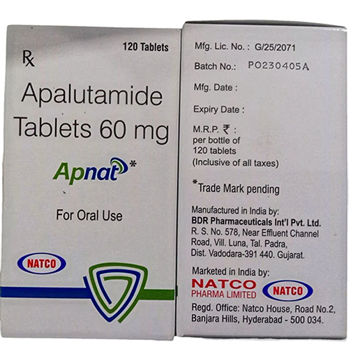 0 Mg Apalutamide Tablets - Drug Type: Generic Drugs