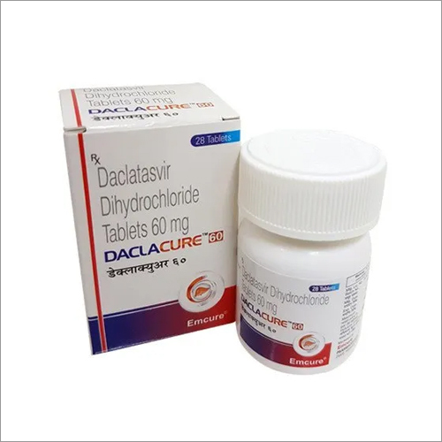 Daclacure - 60mg Daclatasvir Dihydrochloride Tablets | 28 Count, Prescription Treatment For Hepatitis C