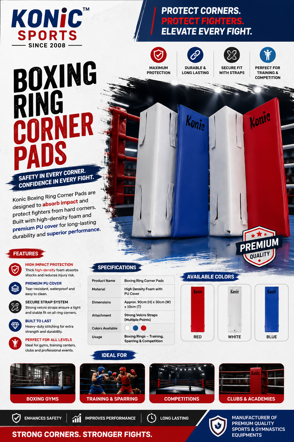 Boxing Ring Corner Pads