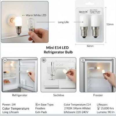 LED E14 Refrigerator Bulb