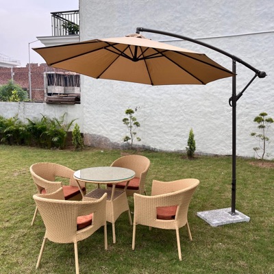 Cane Chair Table Set