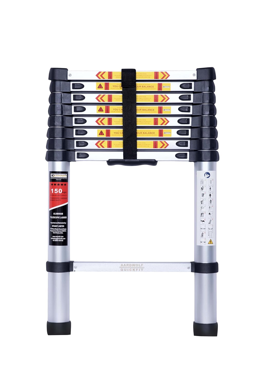 Telescopic Aluminum Ladder - Feature: Anti Rust