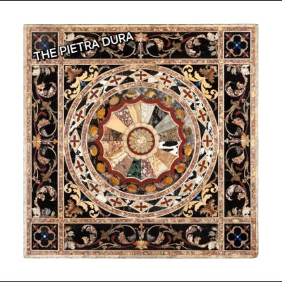 Marble Inlay Table Top - Regional Style: Indian
