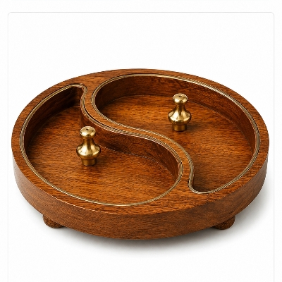 Easy Cleaning Wooden Dry Fruit Tray
