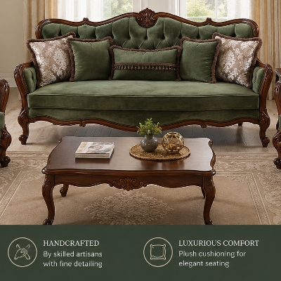 Classic Wooden Sofa Set