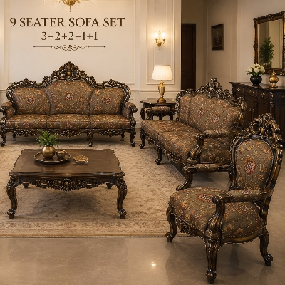 Wooden Carved Sofa Set