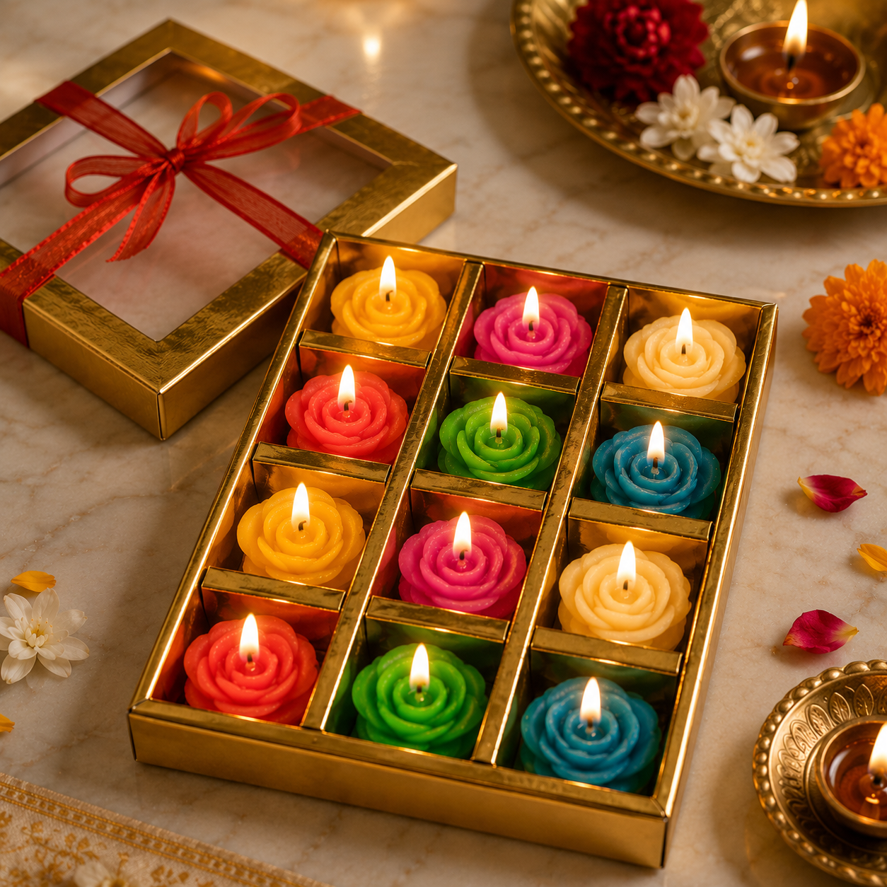 Rose Wax Candles