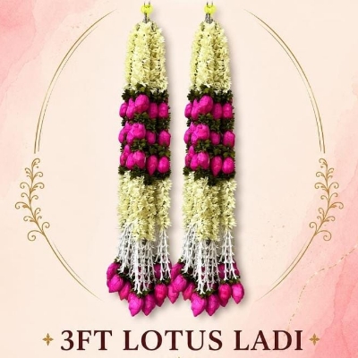 Decorative 3 Feet Artificial Flower Ladi - Feature: Washable