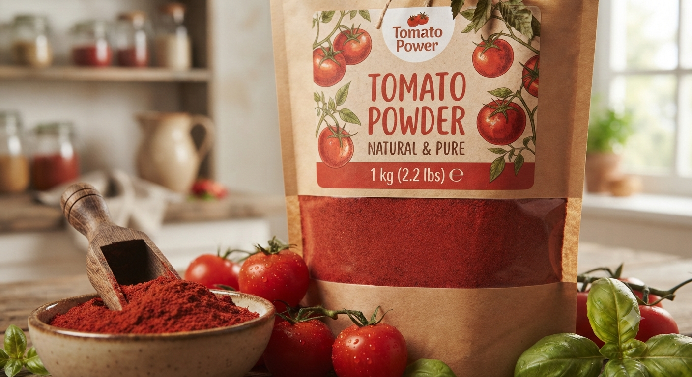 Spray Dried Tomato Powder - Color: Deep Natural Red