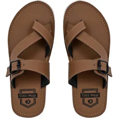 Mens Leather Slippers - Color: Multiple Colours