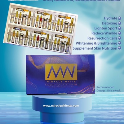 Miracle White Skin Whitening Glutathione Injection