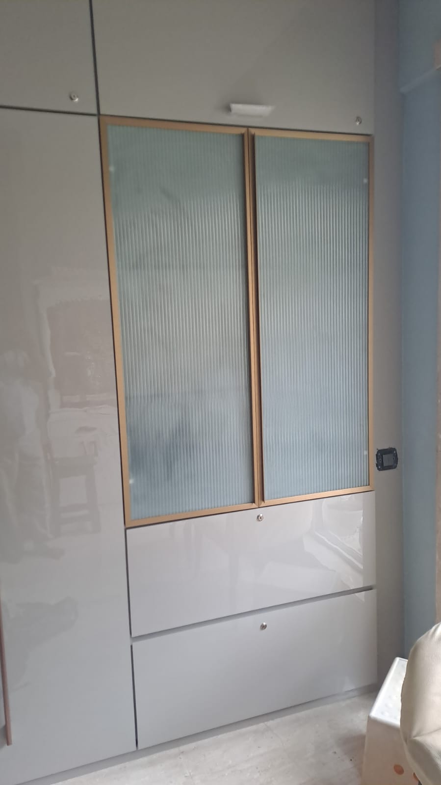Narrow Profile Door With Glass