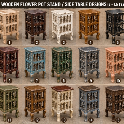 Wooden Side Stool By The Wooden Kingdom