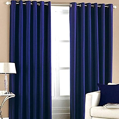 Ice Crush Curtain Royal Blue