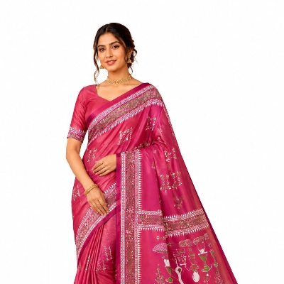 Soft Handloom Zari Work Saree - Color: Available In Different Of Color