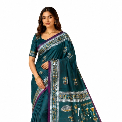 Soft Pure Cotton Handloom With Zari Work