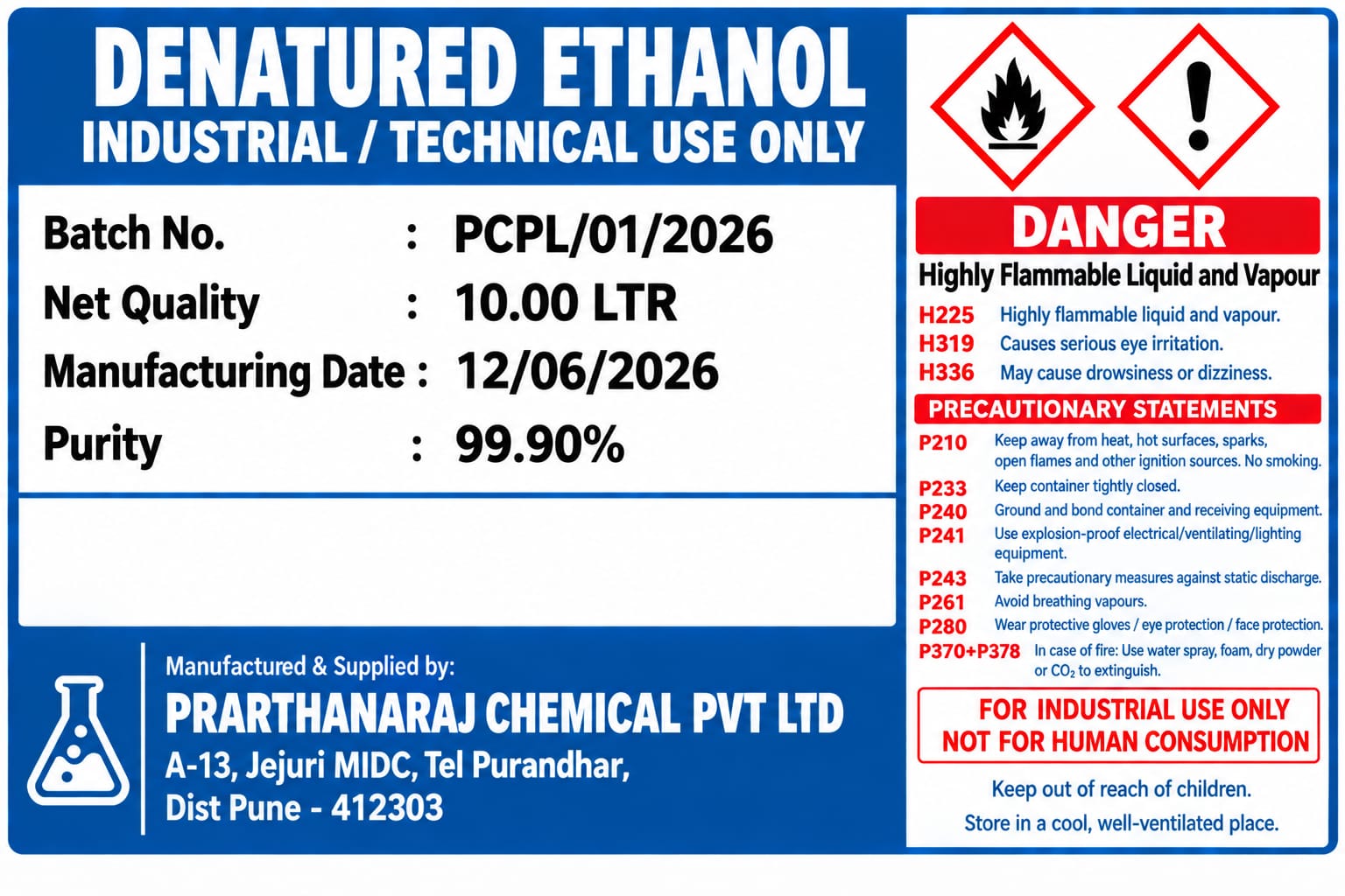 Denatured Ethanol