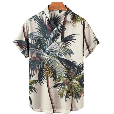 Half Sleeves Printed Beach Shirt