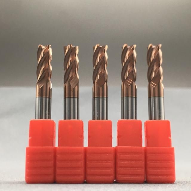 6mm 55hrc 4 flute carbide end mill 50mm length
