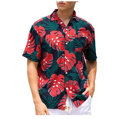 Half Sleeves Printed Beach Shirt
