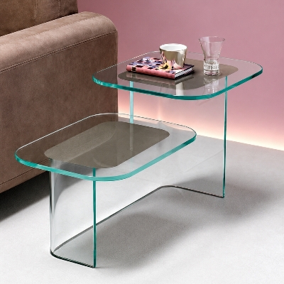 Bend Glass Side Table